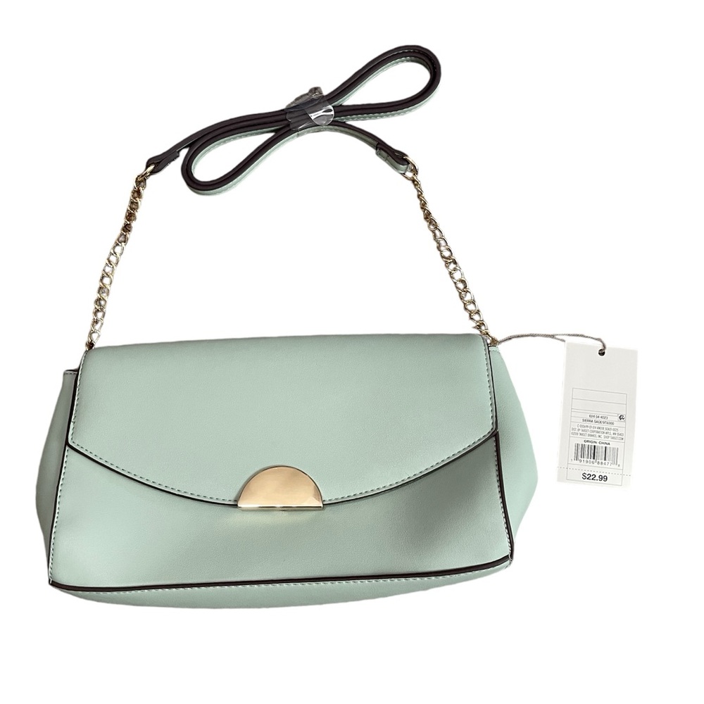 A new day sierra sage faux leather cross body small bag